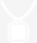 Square pendant necklace gold plated